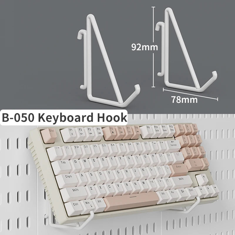 Desktop pegboard storage kit.