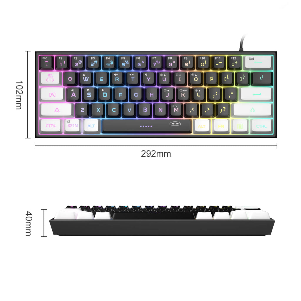 Compact Wired Keyboard  RGB