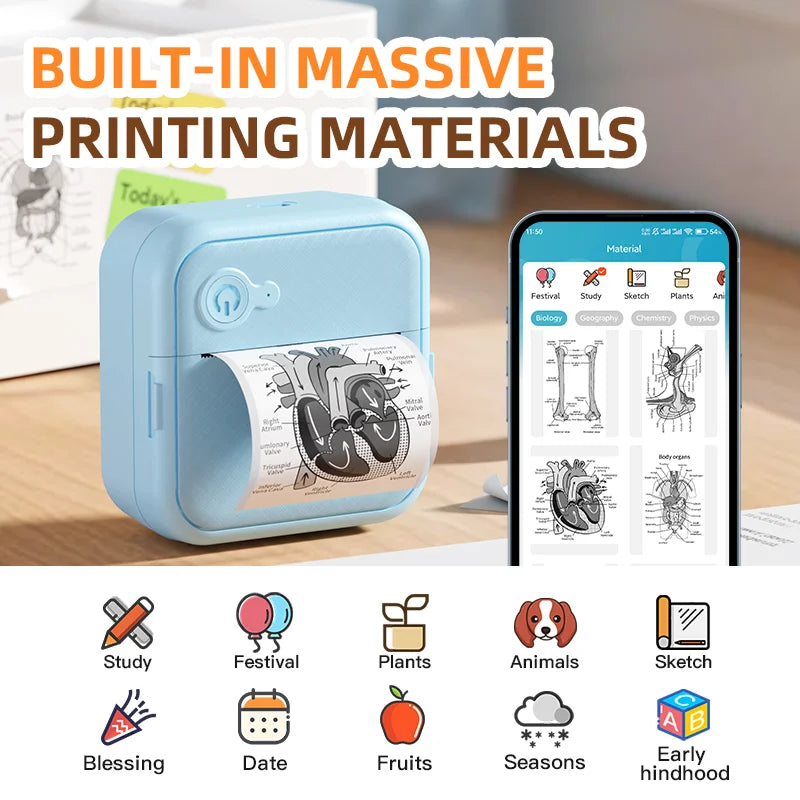 Portable Mini Printers  Bluetooth