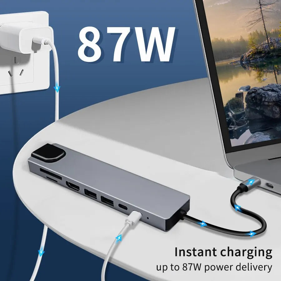 USB3.0 USB C Hub Type-C to 4K HDMI-compatible