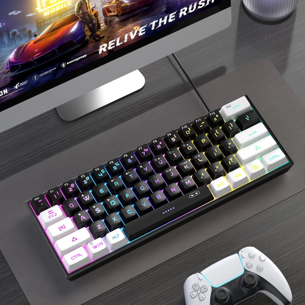 Compact Wired Keyboard  RGB
