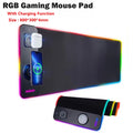 RGB Mouse Keyboard Pad with Wireless Charging