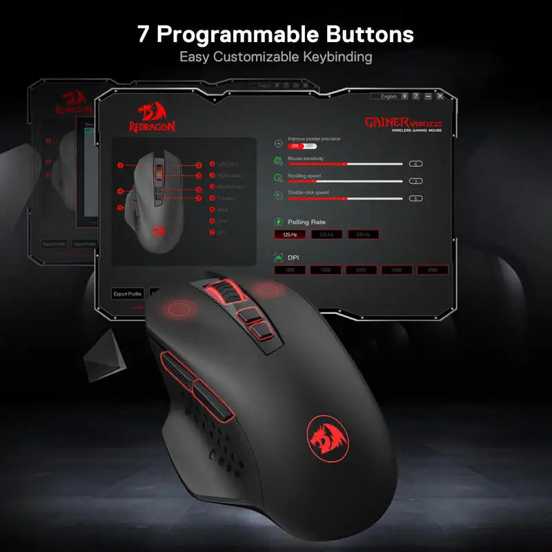 Redragon M656 Gainer Wireless Gaming Mouse