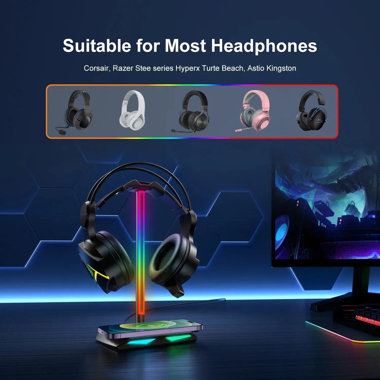 RGB Headset Stand Holder