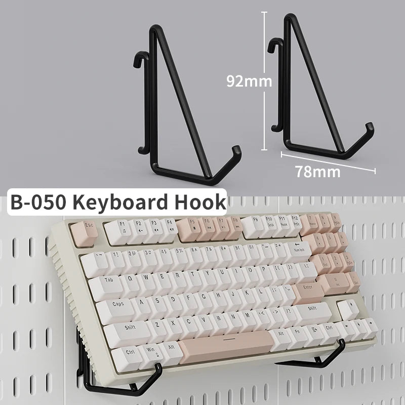 Desktop pegboard storage kit.