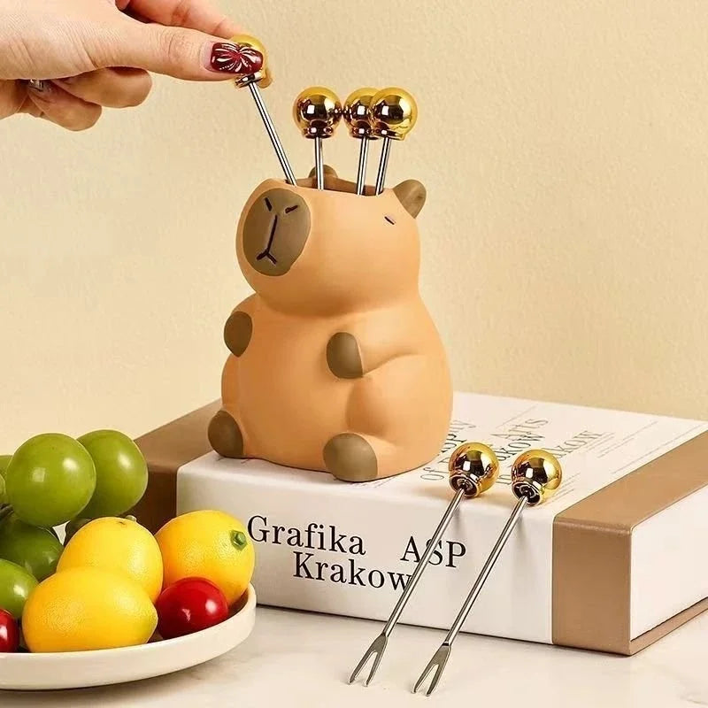 Cute Capybara Pen Holder