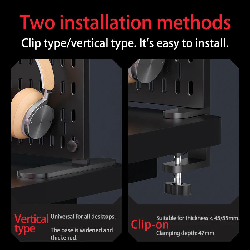 Desktop pegboard storage kit.