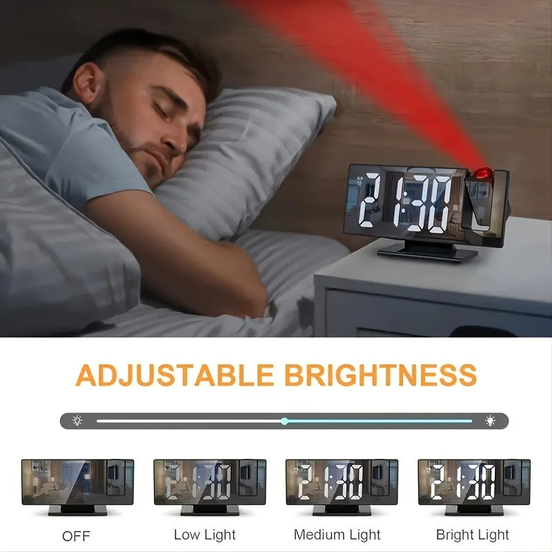 Projection alarm clock  multifunction